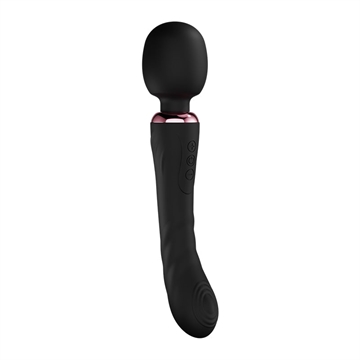 Karl den Store sort Magic Wand dobbelt vibrator